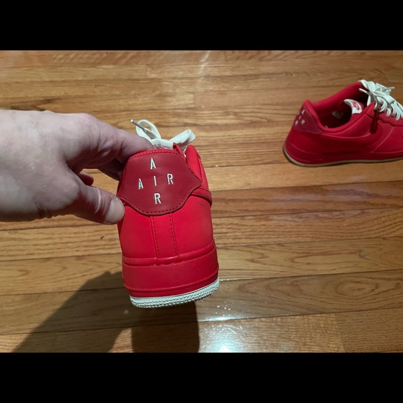 Red Air Force one red with white bottoms brand new - Picture 4 of 4
